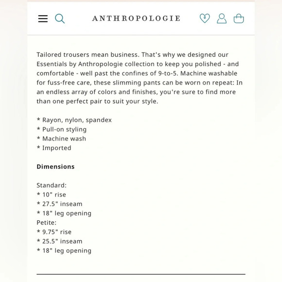 ANTHROPOLOGIE The Essential Cropped Flare‎ Trousers in Red - Picture 11 of 11